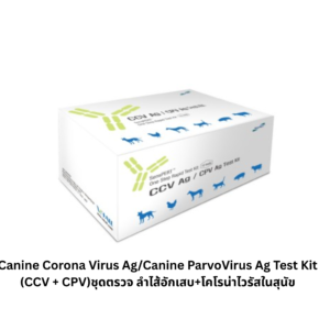 CCV Ag + CPV Ag Combo Test Kit – ชุดตรวจเชื้อโคโรน่าไวรัสและลำไส้อักเสบในสุนัข